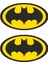 Major Selection Batman Logo 2'li Damla Sticker 7x4 cm 1