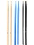 Baget - Davul - 3 Çift Bateri Bageti Drumsticks 5A Pürüzsüz Yüzey Renkli 1