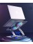 Laptop Standı 360 Derece Dönebilir Rgb Çift Fanlı Premium Serisi Notebook Tutucu Alüminyum Macbook Yükseltici 11-17 Inç 4