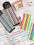 Post-It Sticky Notes Şeffaf Renkli Yapışkan Postit Not Kağıdı Etiketi Uzun Şeritler (Renk 5) 5