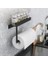Kağıt Havlu Askısı, Mutfak ve Banyo Için Yapışkanlı Kağıt Havluluk, Metal Havlu Tutacağı (Siyah) 4