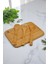 Golden Bambu Serisi Oluklu Antibakteriel Yıkanabilir Bambu 36X26 cm Doğrama Tahtası, Kaşık ve Spatula, Tahta Kevgir, 4'lü Set 2