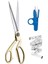 Makina Profesyonel Metal Terzi Makası Altın Renkli Büyük Boy 26 cm 1