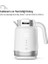 Smart Akıllı Kettle Paslanmaz Çelik Çift Katmanlı Mobil Uygulama Kontrollü Dijital Dokunmatik Otomatik Kapanma Hızlı Kaynatma Kolay Temizlik Kaçak Akım Korumalı Su Isıtıcı 1.7 Lt (Beyaz) X7102 3