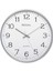 0250 Sw Ince Silver Gümüş Çerçeve Slim Sessiz Akar Ev Ofis Tipi Klasik Duvar Saati 30 cm 1