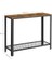 Konsol Masası, 2 Katlı Koridor Masası, Izgara Raflı, Dar Masa, Metal Çerçeve, Ayarlanabilir Ayaklar, Koridor, Giriş, Oturma Odası, Endüstriyel Tarz, Vintage Kahverengi-Siyah LNT80X 3