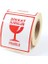 Kırılır Etiketi, Fragile Label 70MM x 80MM Ruloda 250 Adet Sticker, Koli Için Çıkartma Güvenlik Etiketi, Dikkat Kırılır Uyarı 4