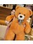 Özel Hediye - 140 cm Papyonlu Peluş Ayıcık. 140CMAYI (Kahverengi) 2