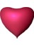 Mat Kırmızı Kalp Folyo Balon 5 Adet 45CM 3