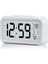 Dekoratif Işıklı Çalar Saat Alarmlı Termometreli Sıcaklık Gösteren Dijital Saat Tarih Gösteren Başucu Saati Masa Saati (3xaaa) Pilli Çalar Saat Akıllı Gece Işıklı Çalar Saat (Beyaz) 1