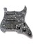 Gitar Pickguard 3 Katlı Ssh Yüklü Kablolu Humbucker Pickguard Manyetikler Gitar Için Set, Siyah Inci 1