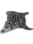 Gitar Pickguard 3 Katlı Ssh Yüklü Kablolu Humbucker Pickguard Manyetikler Gitar Için Set, Siyah Inci 3