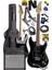 RPH-40BK-50AMP Full Black 50W Şarjlı Bt Amfili Elektro Gitar Seti Hsh Manyetik Maple Klavye 1