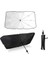 Araba Güneşlik Iç Ön Cam, Katlanır Araba Güneşliği Şemsiyesi, Uv Işınlarının% 99,9'unu Engeller, Arabalar, Suv'lar, Kamyonlar Için (130X75CM) (Kaliteli Kılıf Hediye). 1