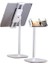 Yükseklik ve Açı Ayarlı Masaüstü Telefon ve Tablet Tutucu Stand Beyaz 3