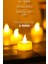 Adet LED Mum Tealight Mini Dumansız Pilli Alevli Dekoratif Yapay Mum Işıldak Beyaz 1036-2 3