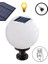 Set Üstü Küre Solar Led, Bahçe Lambası 60W, Güneş ENERJILI+220V Elektrikli Hibrit, E27 Duy, Fotoselli, Uzaktan Kumandalı, 3 Modlu Işık, IP65 Su Geçirmez | Uzun Ömürlü Bahçe Aydınlatma Armatürü 2