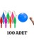 Ticaret Ipli Zıpzıp Balon - 100'LÜ Lastikli Punch Panç Büyük Boy Renkli 4