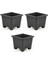 Plastik Balkon ve Iç Mekan Saksı 3 Adet (Antrasit), 0,6 Lt 1