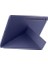 Samsung Galaxy Tab S10 Fe Plus / 13.1" Inç ile Uyumlu Kılıf Tri Folding Silikon Kalem Bölmeli Katlanabilir Standlı Pu Deri Yumuşak Kapak, Tablet Kılıfı [akıllı Kapak, Uyku Modlu] - Lacivert 4