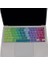 MacBook Air 13 Inç Klavye Koruyucu A2179 A2337 M1 Uyumlu Türkçe Q Silikon Ince Kaplama Dazzle Desen Toz Geçirmez Yıkanabilir Pembe Yeşil 3
