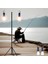 2 Lambalı, Askılı, 3 Modlu, Şarjlı, LED Solar Güneş Enerjili, 2 mt Metal Standlı, Su Geçirmez, Kitap Okuma Işığı, Kamp, Avcılık, Balıkçılık, Garaj, Güverte, Balkon Dekorasyonu, Karavan (Oval) 3