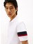 Beyaz Erkek Polo T-Shirt MW0MW41354YBR_RWB Sleeve Tape Reg P 3
