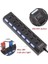 Port USB Hub Çoklayıcı Çoğaltıcı Onoff Düğmeli Işıklı Adaptörlü 3