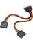 Plus PX-4426 Sata To Sata Çoklayıcı, Sata Pin Dişi-2 Port Sata Erkek Çoklayıcı, Sata Y Kablo Splitter HDD Bağlantı Kablosu 5