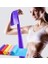 3'lü Pilates Egzersiz Bandı Slikon Esnek 90CM Aerobik Çalışma Lastiği Evde Spor Sıkılaşma 3