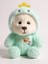Şapkalı Peluş Ayıcık | Yumuşacık Uyku Arkadaşı, 35 Cm, Mint Yeşili | Çocuklar Için Doğum Günü Hediyesi | Dinazor Kıyafeti Giyen Pufi Ayıcık 2