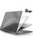 MacBook Air M1 Kılıf 13.3 Inç Sert Koruyucu Kapak – A2337 A2179 A1932 Uyumlu Kristal Parlak Çizilmez Darbe Önleyici + USB Çevirici Siyah 1