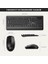 KW202 Kablosuz Türkçe Q Klavye & Mouse Set - Qwerty Türkçe Dizilim Klavye, 1200DPI Optik Fare, Win/mac Uyumlu, Sıvı Dökülmesine Dayanıklı, Bilek Dinlendirme Türkçe Q Klavye Mouse Seti Siyah 4