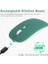 Kablosuz Klavye Mouse Seti, Bluetooth ve 2.4ghz, Sessiz Tuşlar, Windows Mac Android Ios Uyumlu, Taşınabilir Ergonomik Tasarım, Uzun Pil Ömrü (Koyu Yeşil) 5
