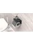 Home Yapışkanlı Kapaklı Tuvalet Kağıdı Askısı Banyo Tuvalet Kağıtlığı Aparatı Peçetelik Organizer Plastik, Siyah 2