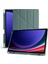 Galaxy Tab S9 Plus X810 / S9 Fe Plus X610 12.4 Inç Uyumlu Akıllı Tablet Kılıfı – Katlanabilir Kapaklı, Kalemlikli, Stand Fonksiyonlu, Smart Cover Otomatik Uyandırma (Koyu Yeşil) 1