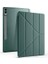 Galaxy Tab S9 Plus X810 / S9 Fe Plus X610 12.4 Inç Uyumlu Akıllı Tablet Kılıfı – Katlanabilir Kapaklı, Kalemlikli, Stand Fonksiyonlu, Smart Cover Otomatik Uyandırma (Koyu Yeşil) 2