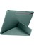 Galaxy Tab S9 Plus X810 / S9 Fe Plus X610 12.4 Inç Uyumlu Akıllı Tablet Kılıfı – Katlanabilir Kapaklı, Kalemlikli, Stand Fonksiyonlu, Smart Cover Otomatik Uyandırma (Koyu Yeşil) 3