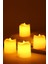 4 Adet Mini LED Mum Seti Pilli Dumansız Alevli Ledli Dekoratif Yapay Mum Dekor Işığı (4 Adet (Mat Beyaz 4,5 Cm)) 1