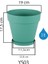 YS03 Yalı Saksı Drenaj Aparatlı Tabaklı Dekoratif Saksı 16CM, 3 Litre Mocha 2