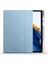 Samsung Galaxy Tab A8 10.5 SM-X200 Tablet Kılıfı Standlı Tri Folding Kalemlikli Silikon Smart Cover - Mavi 5