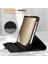 Samsung Galaxy Tab A9 Plus X210 Yatay ve Dikey Standlı 360 Derece Döner Tablet Kılıfı Siyah 2