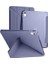 iPad (A16) 11INÇ 2025 Uyumlu Kılıf Üçgen Tri Folding Kalem Bölmeli Standlı Kılıfı A3355 Levender 3