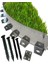 Garden Esnek Kıvrılabilir Metal Galvaniz Çim Ayırıcı 8 M 4 x 2 M Çim Sınırlayıcı Çim Ayracı Çim Ayırıcı 1