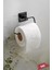 Haus Kare Yapışkanlı Açık Tuvalet Kağıtlığı Wc Kağıtlık Tutucu Siyah KS-001 1