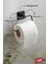 Haus Kare Yapışkanlı Açık Tuvalet Kağıtlığı Wc Kağıtlık Tutucu Siyah KS-001 2