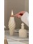 Candle El Yapımı Kokusuz Burgulu Vazo Dekoratif Kalıp Mum– Kırık Beyaz -20*7 cm 1