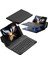 Galaxy Z Fold 5/6/7 ile Uyumlu Standlı Bluetooth Klavyeli ve Keyboard Kapak, Siyah 1