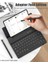 Galaxy Z Fold 5/6/7 ile Uyumlu Standlı Bluetooth Klavyeli ve Keyboard Kapak, Siyah 4