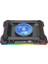 S49 Cyclone Laptop Notebook Soğutucu Stand Rgb Renkli Oyunculara Özel 2 USB Port 140MM Fan 14-19INÇ 2